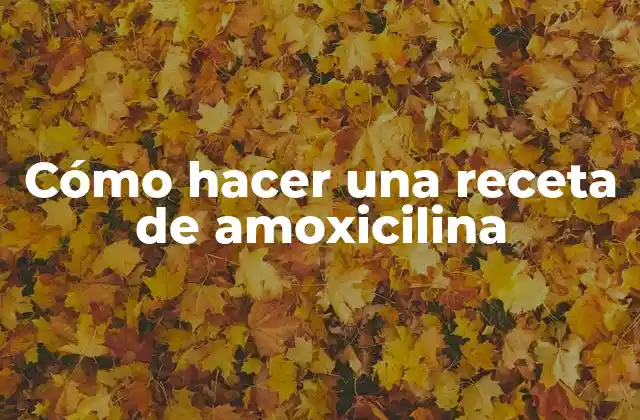 Cómo Hacer una Receta de Amoxicilina