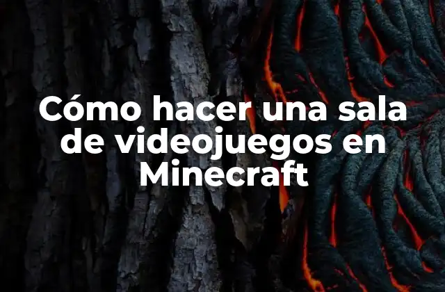 Cómo hacer una sala de videojuegos en Minecraft