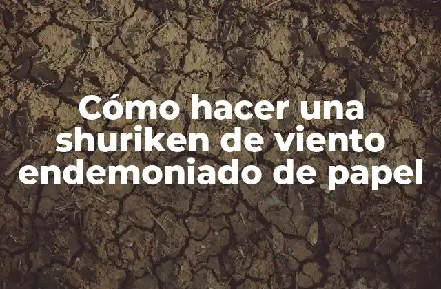 ¿Qué es una shuriken de viento endemoniado de papel?
