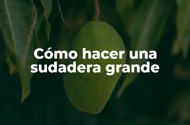 Cómo Hacer una Sudadera Grande