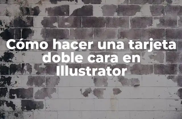 Cómo Hacer una Tarjeta Doble Cara en Illustrator
