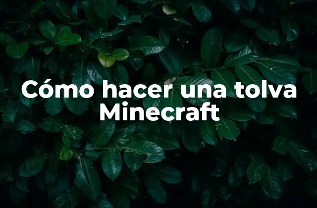 Cómo Hacer una Tolva Minecraft 2 ¿Qué es una tolva en Minecraft?