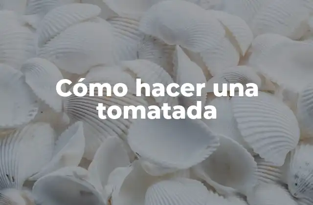 Cómo Hacer una Tomatada