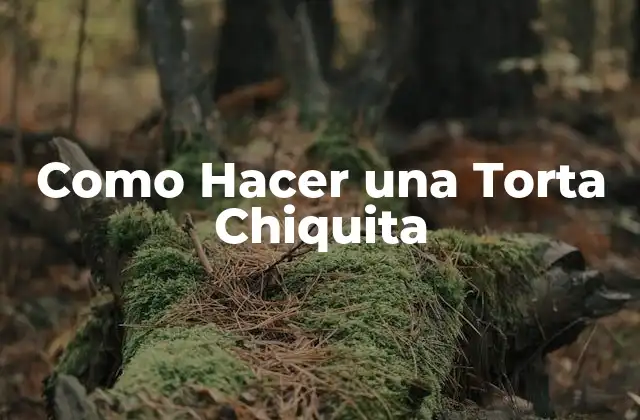 Como Hacer una Torta Chiquita