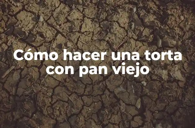 Cómo Hacer una Torta con Pan Viejo