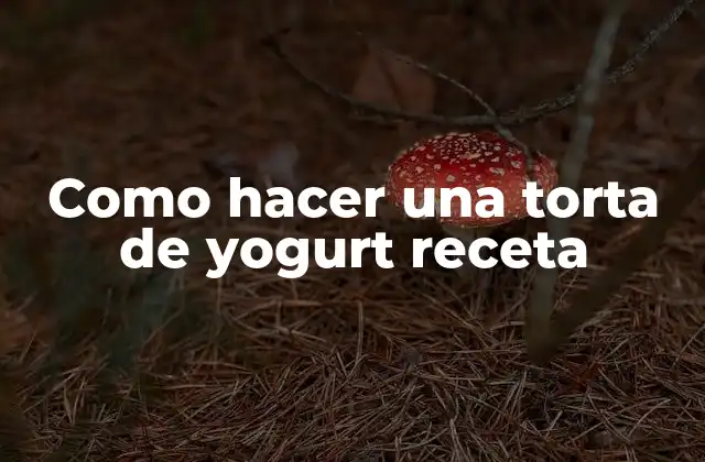 Como Hacer una Torta de Yogurt Receta