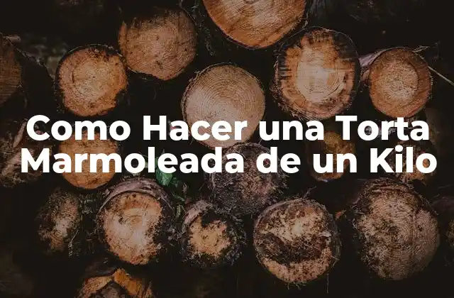 Como Hacer una Torta Marmoleada de un Kilo
