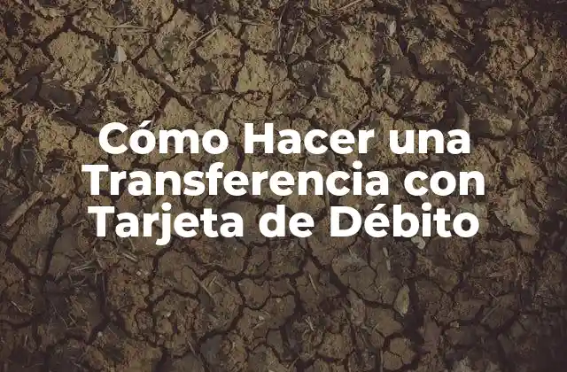 Cómo Hacer una Transferencia con Tarjeta de Débito