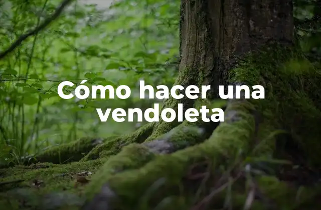 Cómo Hacer una Vendoleta