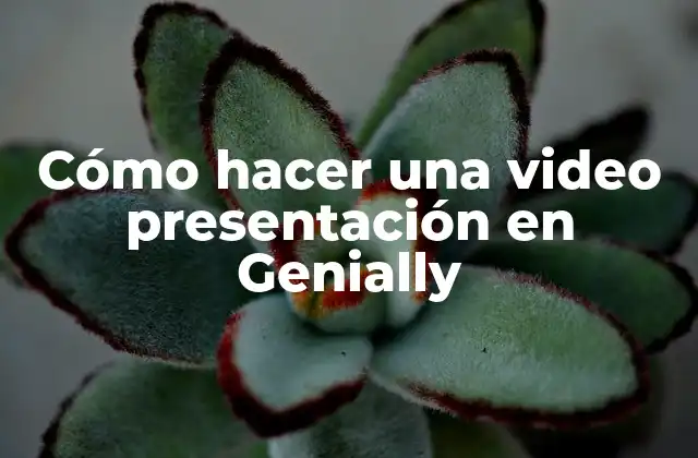 Cómo Hacer una Video Presentación en Genially