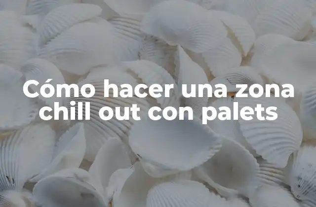 Cómo Hacer una Zona Chill Out con Palets