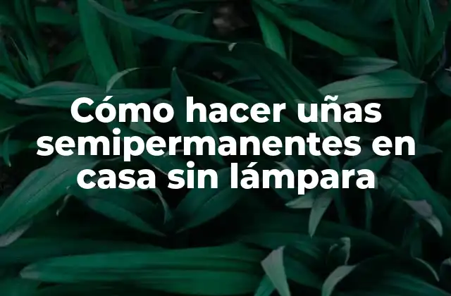 Cómo Hacer Uñas Semipermanentes en Casa sin Lámpara 2 Cómo hacer uñas semipermanentes en casa sin lámpara