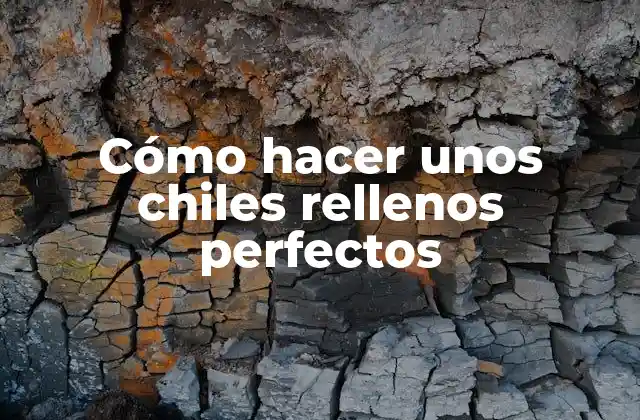 Cómo Hacer unos Chiles Rellenos Perfectos 2 ¿Qué son los chiles rellenos?