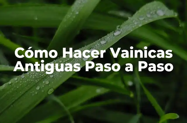 Cómo Hacer Vainicas Antiguas Paso a Paso 2 ¿Qué son las Vainicas Antiguas?