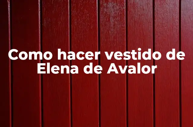 Como Hacer Vestido de Elena de Avalor