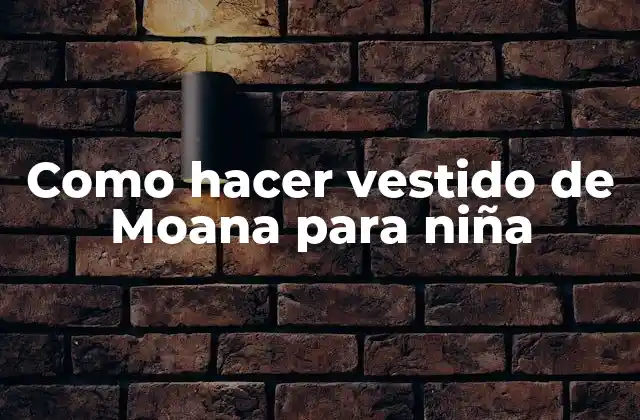 Como Hacer Vestido de Moana para Niña