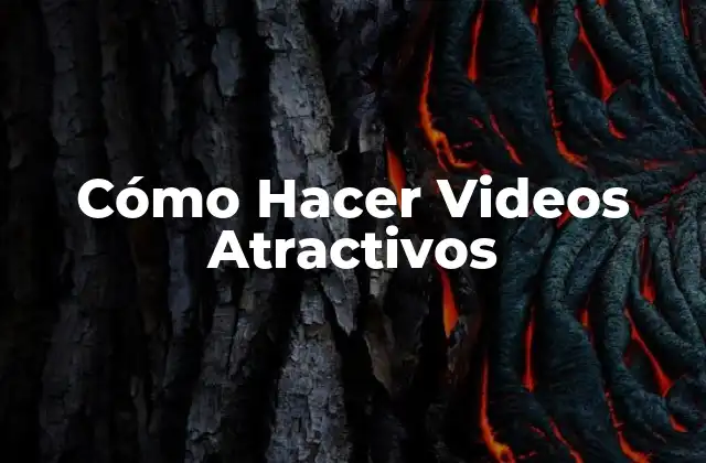 Cómo Hacer Videos Atractivos