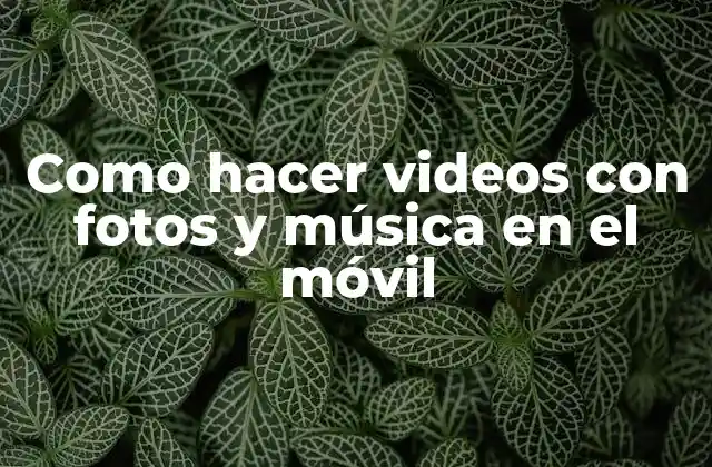Como Hacer Videos con Fotos y Música en el Móvil