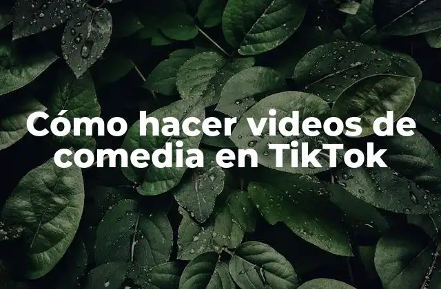 Cómo Hacer Videos de Comedia en Tiktok