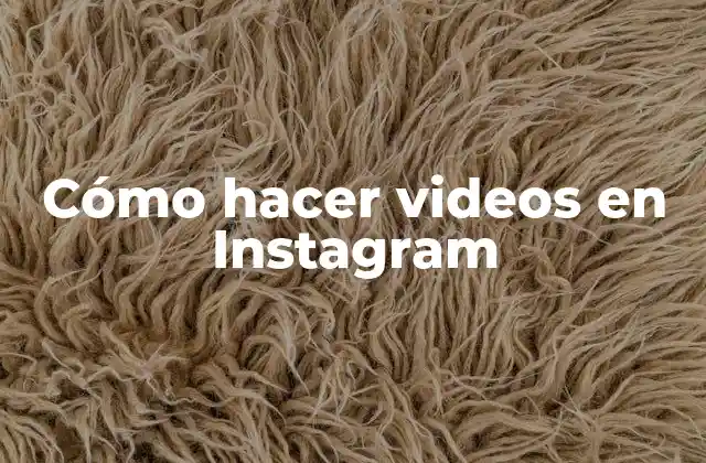 Cómo Hacer Videos en Instagram