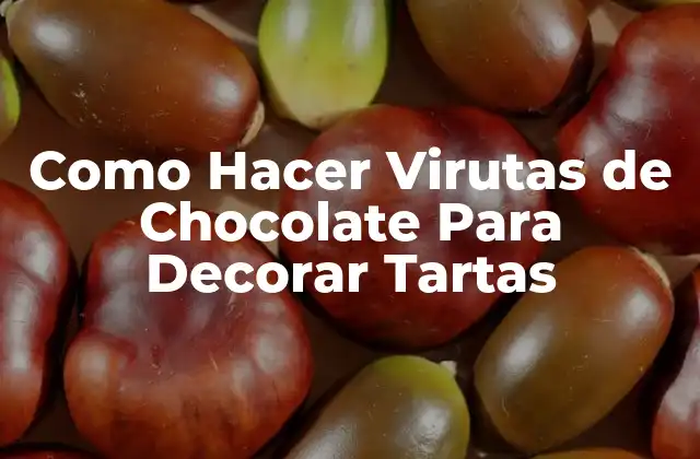 Como Hacer Virutas de Chocolate para Decorar Tartas