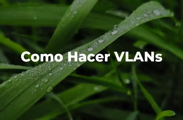Como Hacer Vlans