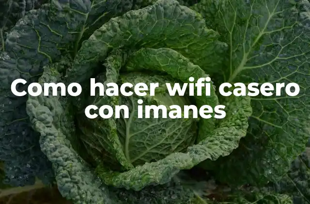 Como Hacer Wifi Casero con Imanes