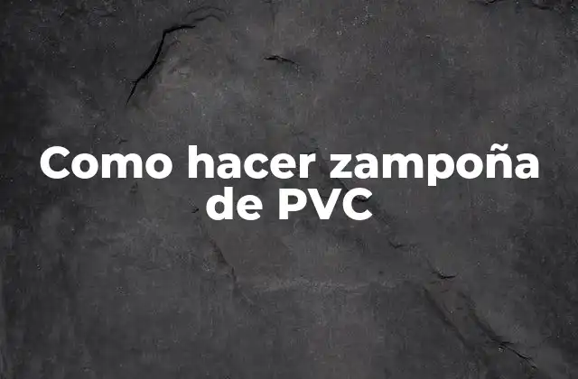 Como Hacer Zampoña de Pvc