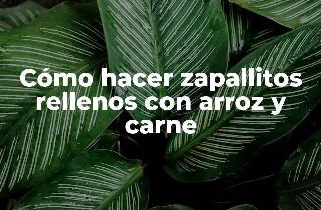Cómo Hacer Zapallitos Rellenos con Arroz y Carne