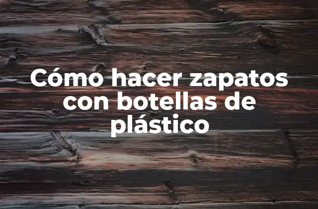 ¿Qué son los zapatos hechos con botellas de plástico?