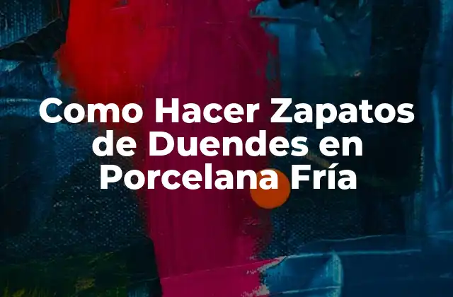 Como Hacer Zapatos de Duendes en Porcelana Fría