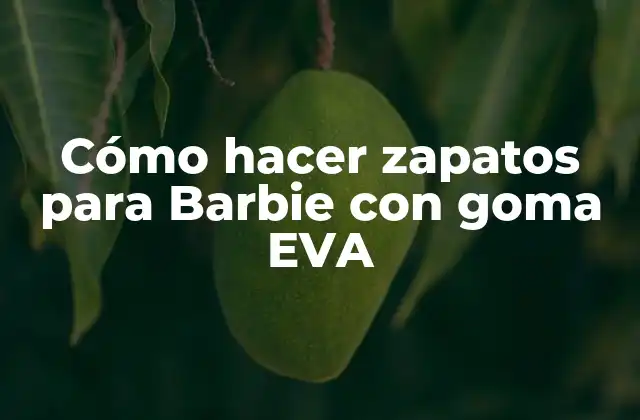 Cómo Hacer Zapatos para Barbie con Goma Eva