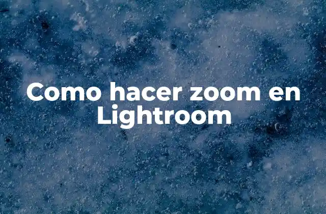 Como Hacer Zoom en Lightroom 2 ¿Qué es hacer zoom en Lightroom?