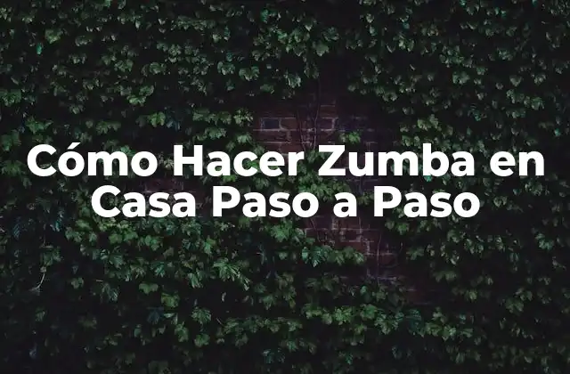 Cómo Hacer Zumba en Casa Paso a Paso