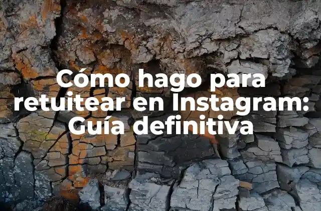 Cómo Hago para Retuitear en Instagram: Guía Definitiva