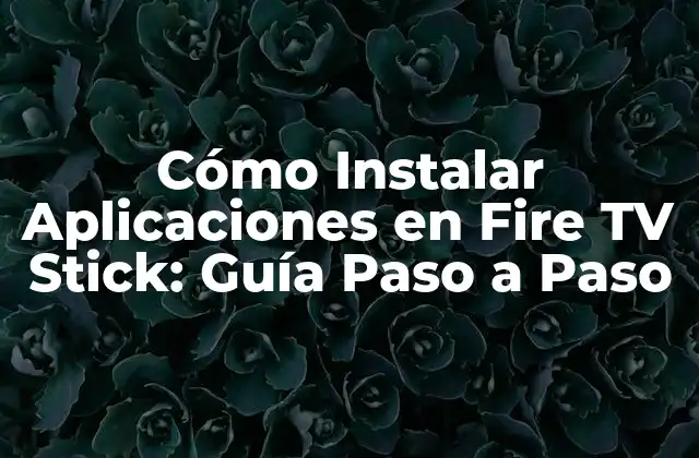 Cómo Instalar Aplicaciones en Fire Tv Stick: Guía Paso a Paso
