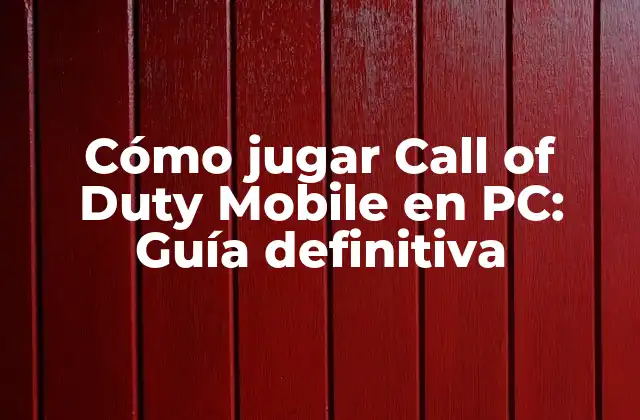 ¿Por qué jugar Call of Duty Mobile en PC?