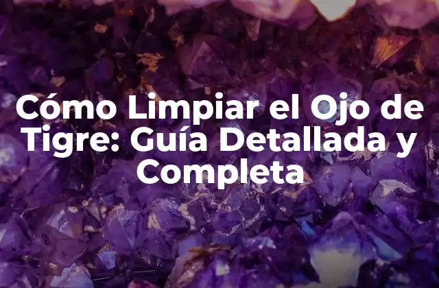 ¿Por qué es Importante Limpiar el Ojo de Tigre?