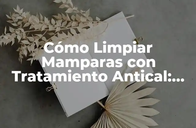 Cómo Limpiar Mamparas con Tratamiento Antical: Guía Completa