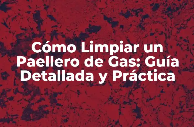 Cómo Limpiar un Paellero de Gas: Guía Detallada y Práctica
