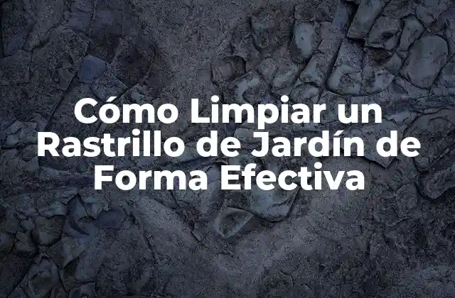 ¿Por qué es Importante Limpiar un Rastrillo de Jardín?