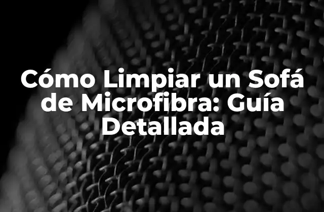 Preparación para la Limpieza de un Sofá de Microfibra
