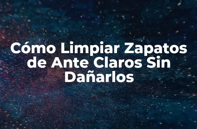 Cómo Limpiar Zapatos de ante Claros sin Dañarlos