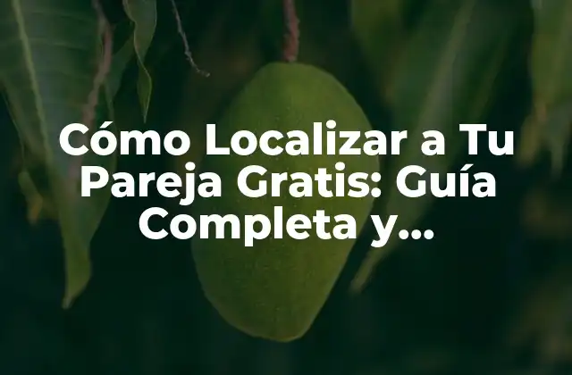 Cómo Localizar a Tu Pareja Gratis: Guía Completa y Actualizada