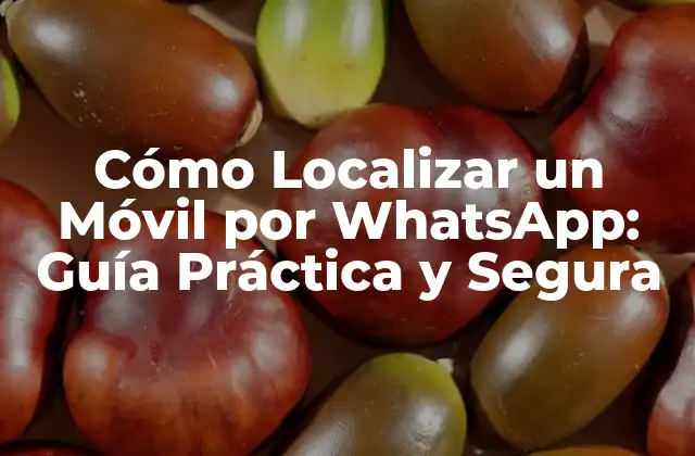Cómo Localizar un Móvil por Whatsapp: Guía Práctica y Segura