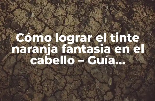 Cómo Lograr el Tinte Naranja Fantasia en el Cabello – Guía Completa