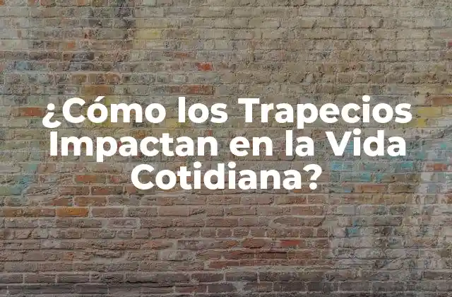 ¿cómo los Trapecios Impactan en la Vida Cotidiana? 2 ¿Qué son los Trapecios y Cómo Funcionan?