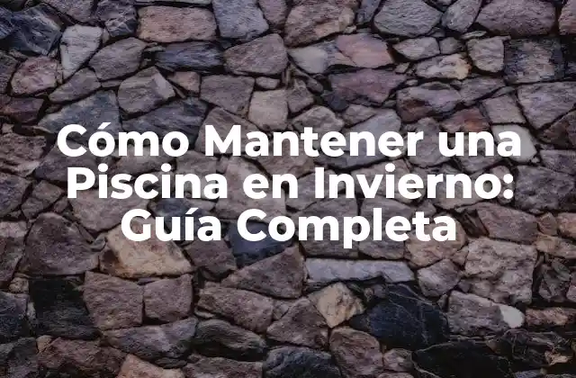 ¿Por qué es Importante Mantener una Piscina en Invierno?