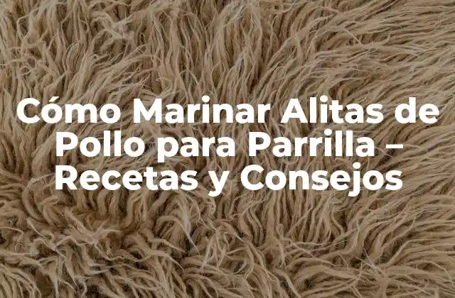 Cómo Marinar Alitas de Pollo para Parrilla – Recetas y Consejos
