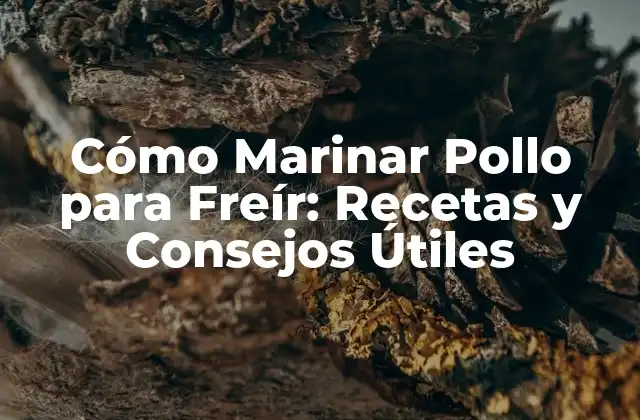 Cómo Marinar Pollo para Freír: Recetas y Consejos Útiles